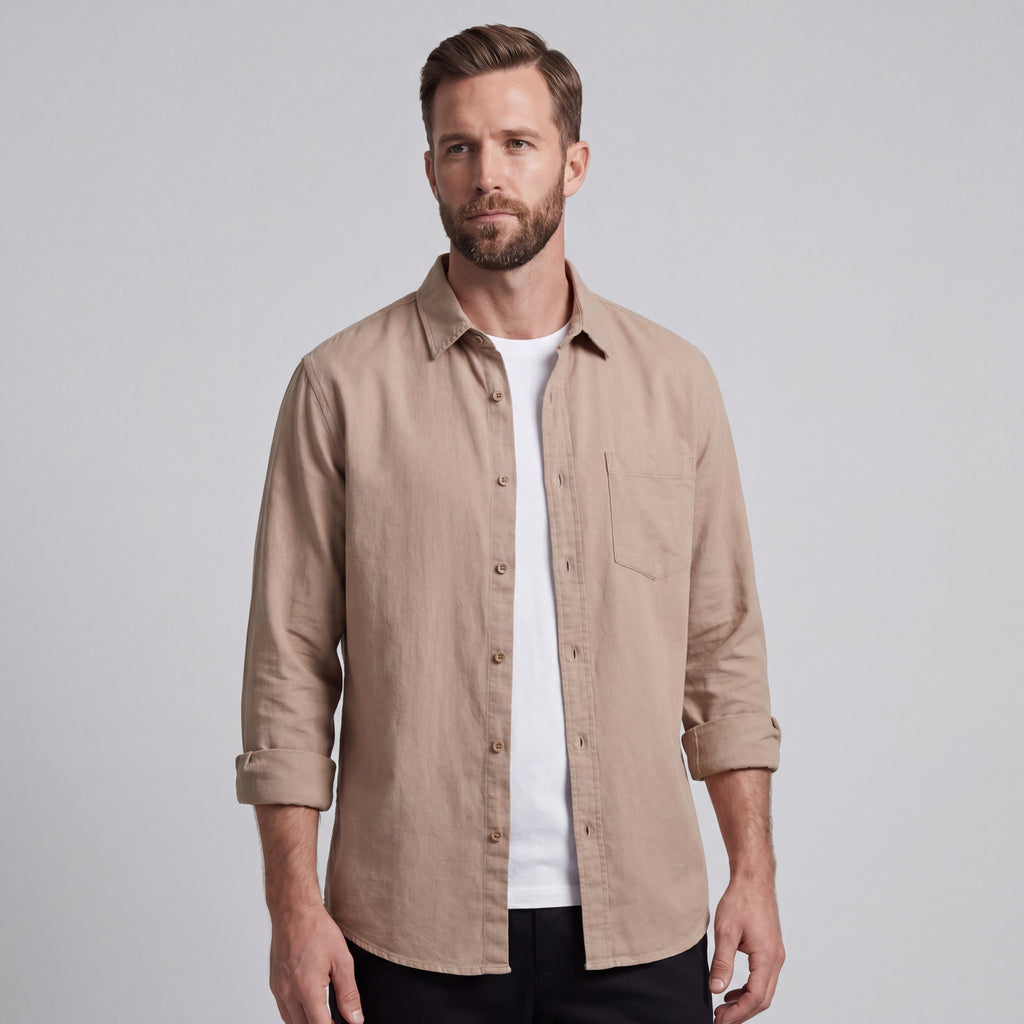 LORENZO | CAMISA DE ALGODÓN Y LINO
