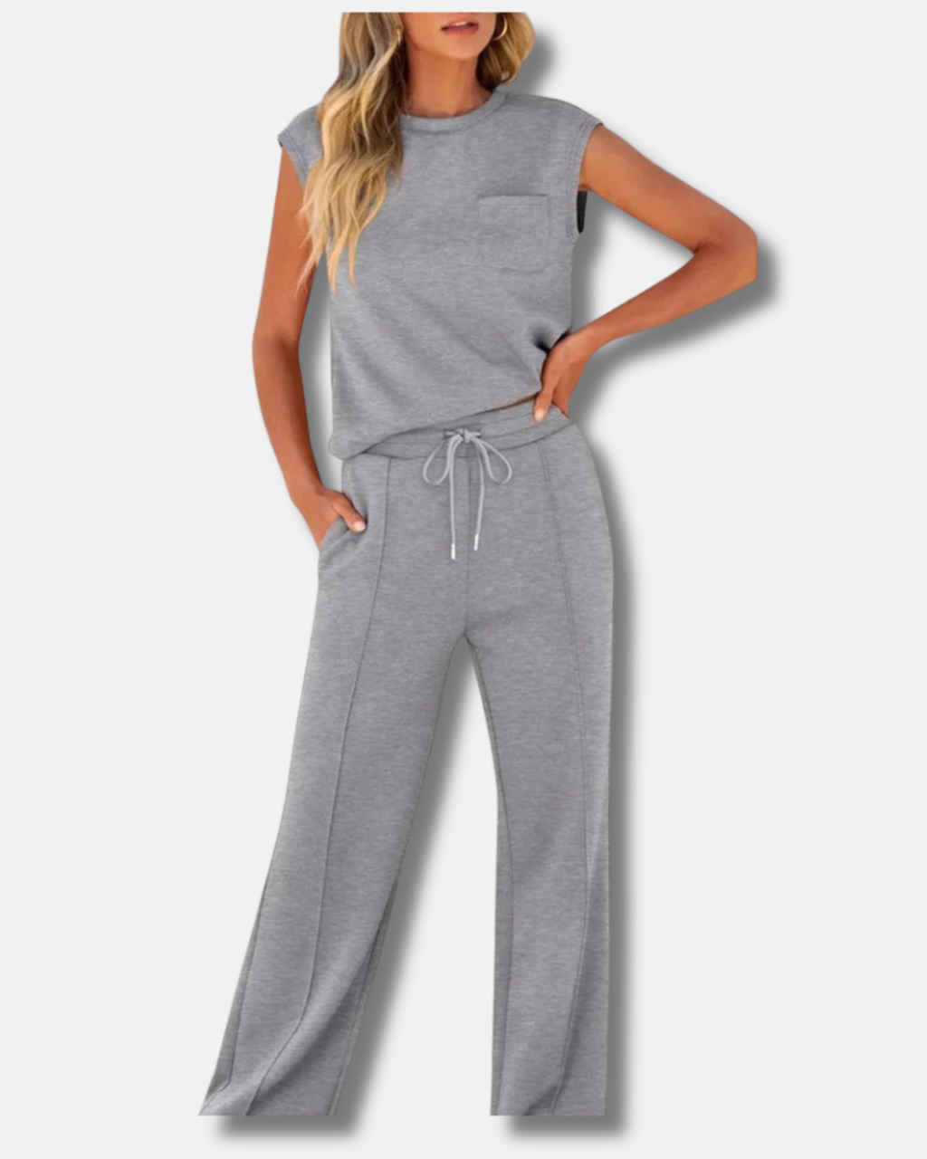Kaiya | Conjunto casual de verano suave y lounge