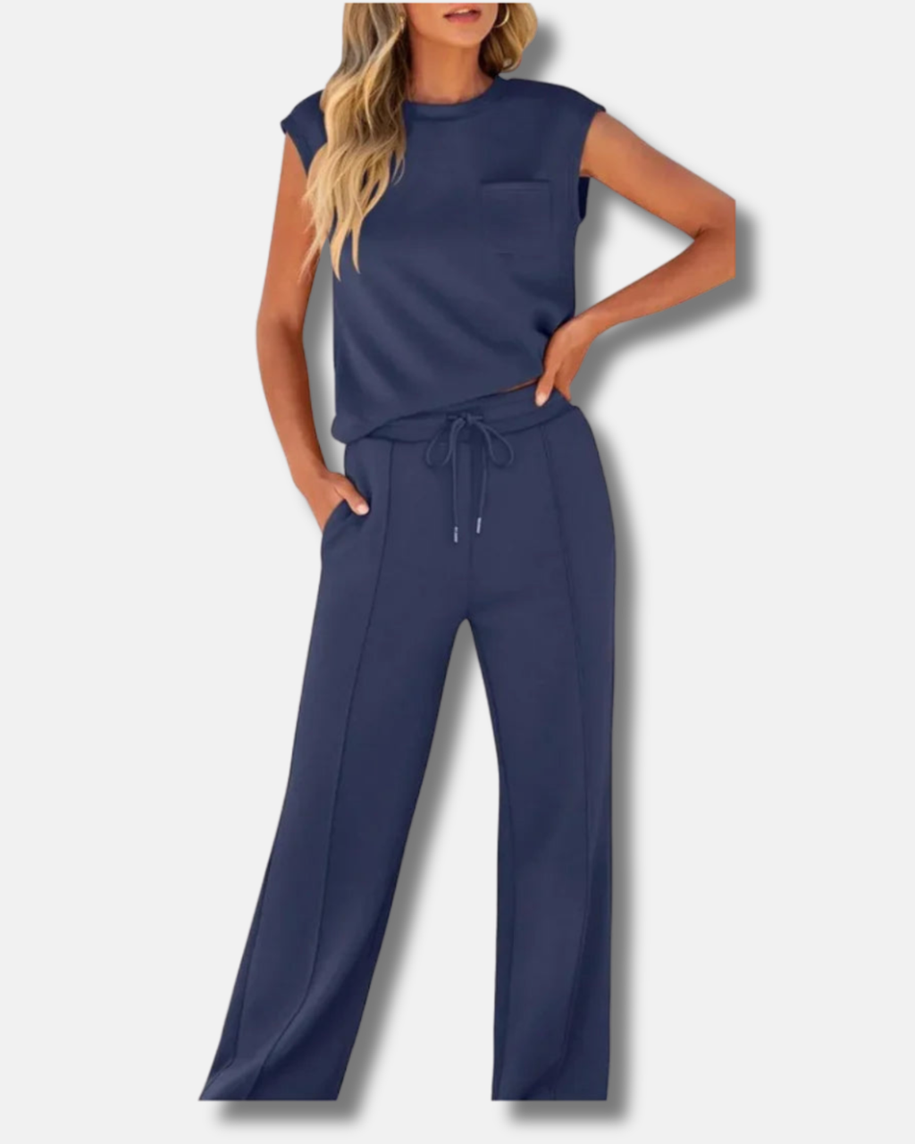 Kaiya | Conjunto casual de verano suave y lounge