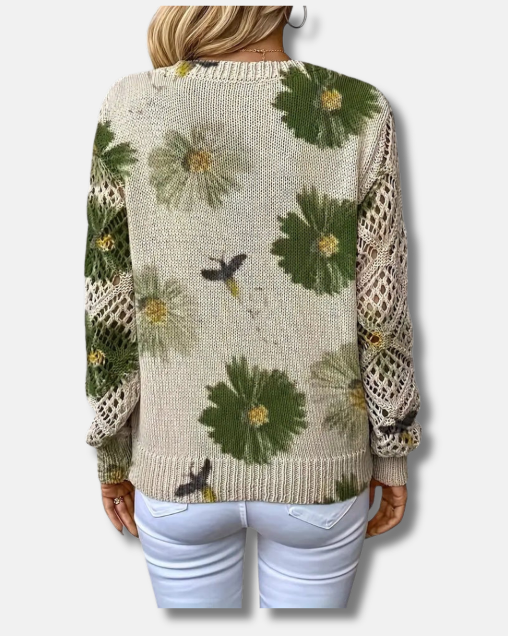 Pilar | Elegante suéter con estampado floral