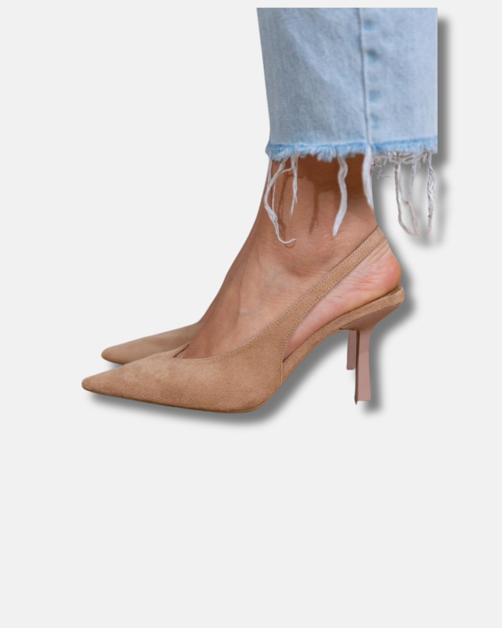 Marlena | Zapatos destalonados nude