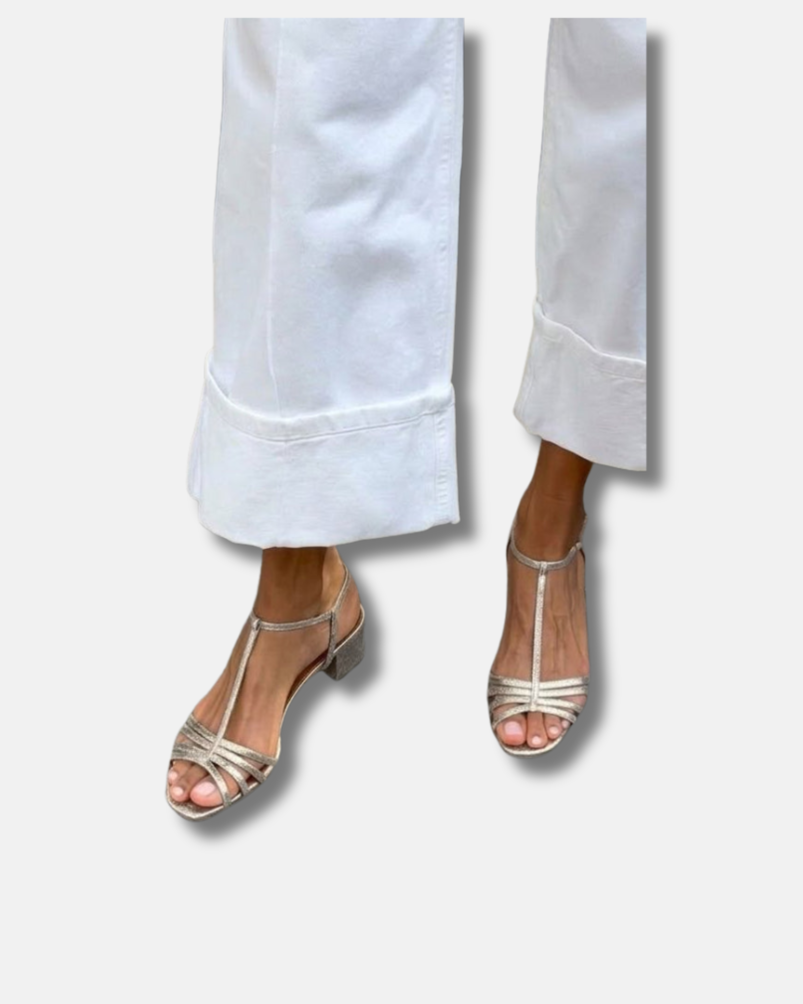 Sandalias de tacón metalizadas