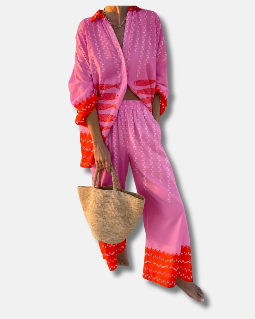 Lila | Conjunto de verano lino y algodón