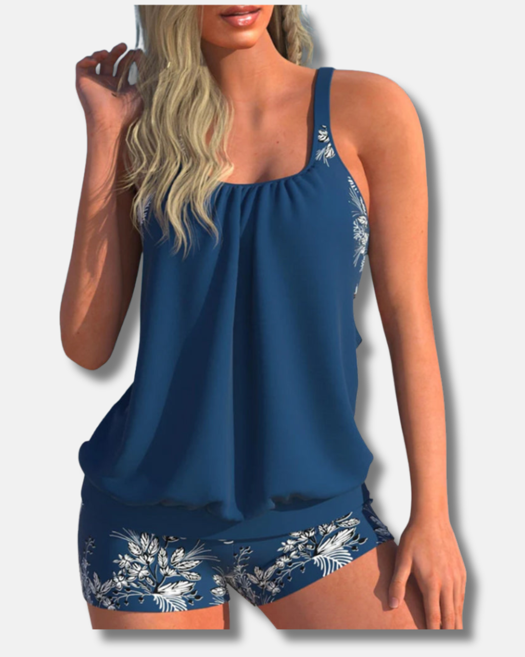 Elena | Tankini clásico con estampado floral