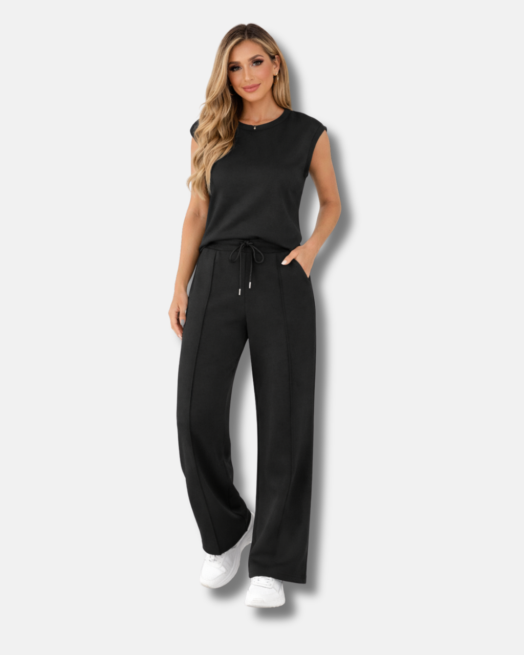 Kaiya | Conjunto casual de verano suave y lounge