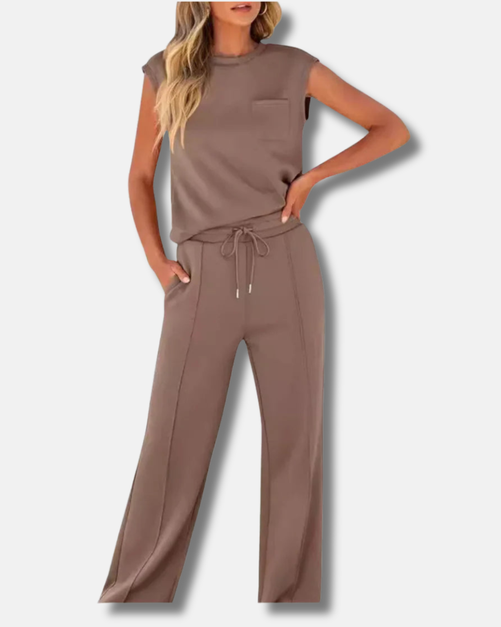Kaiya | Conjunto casual de verano suave y lounge