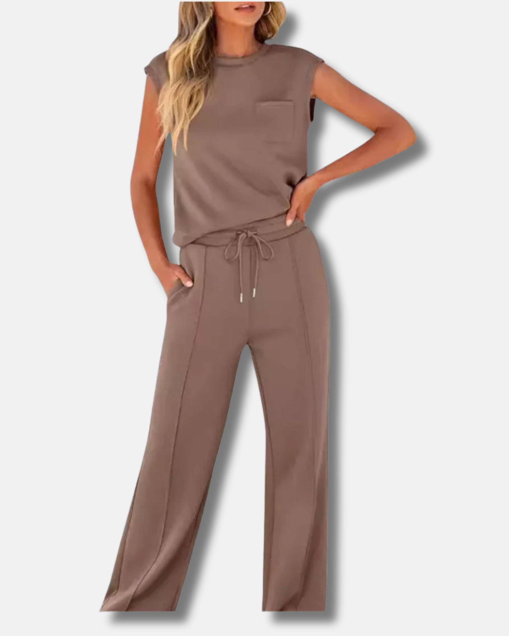 Kaiya | Conjunto casual de verano suave y lounge