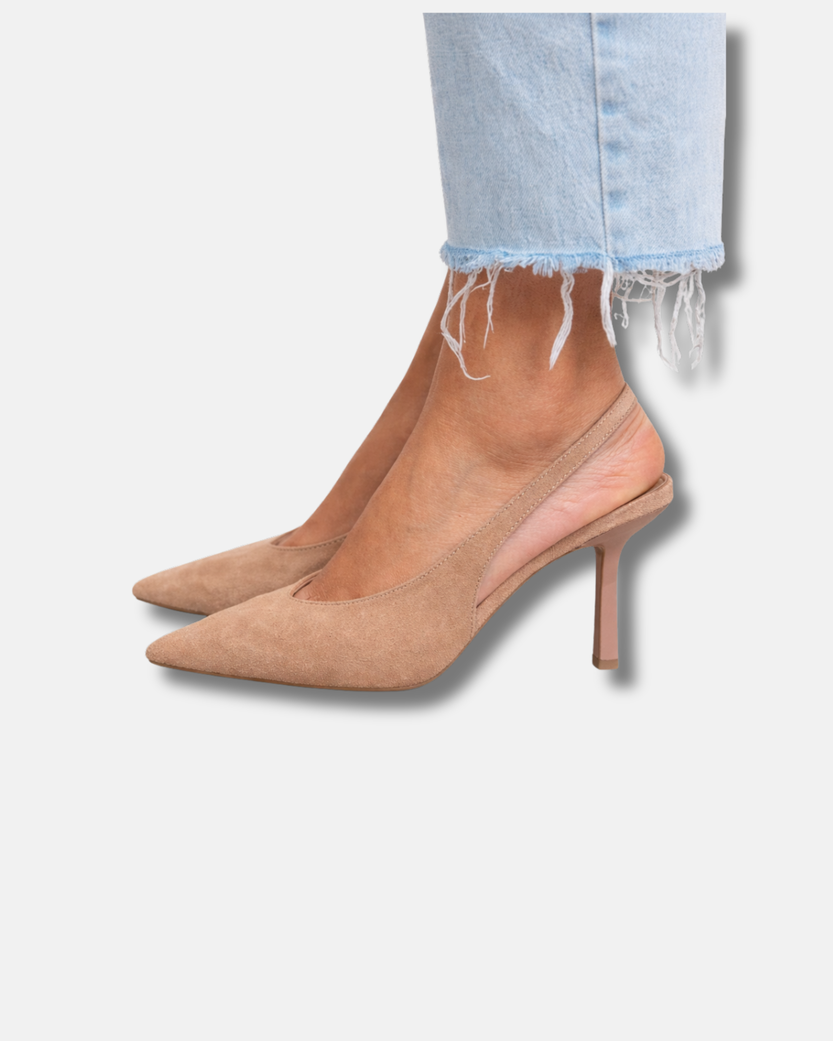 Marlena | Zapatos de salón con talón abierto en color nude