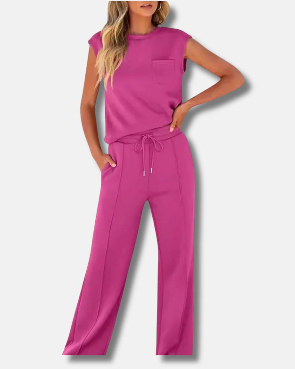 Kaiya | Conjunto casual de verano suave y lounge