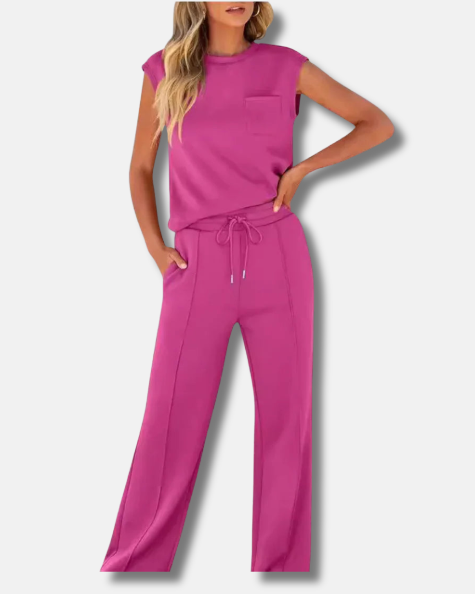 Kaiya | Conjunto casual de verano suave y lounge
