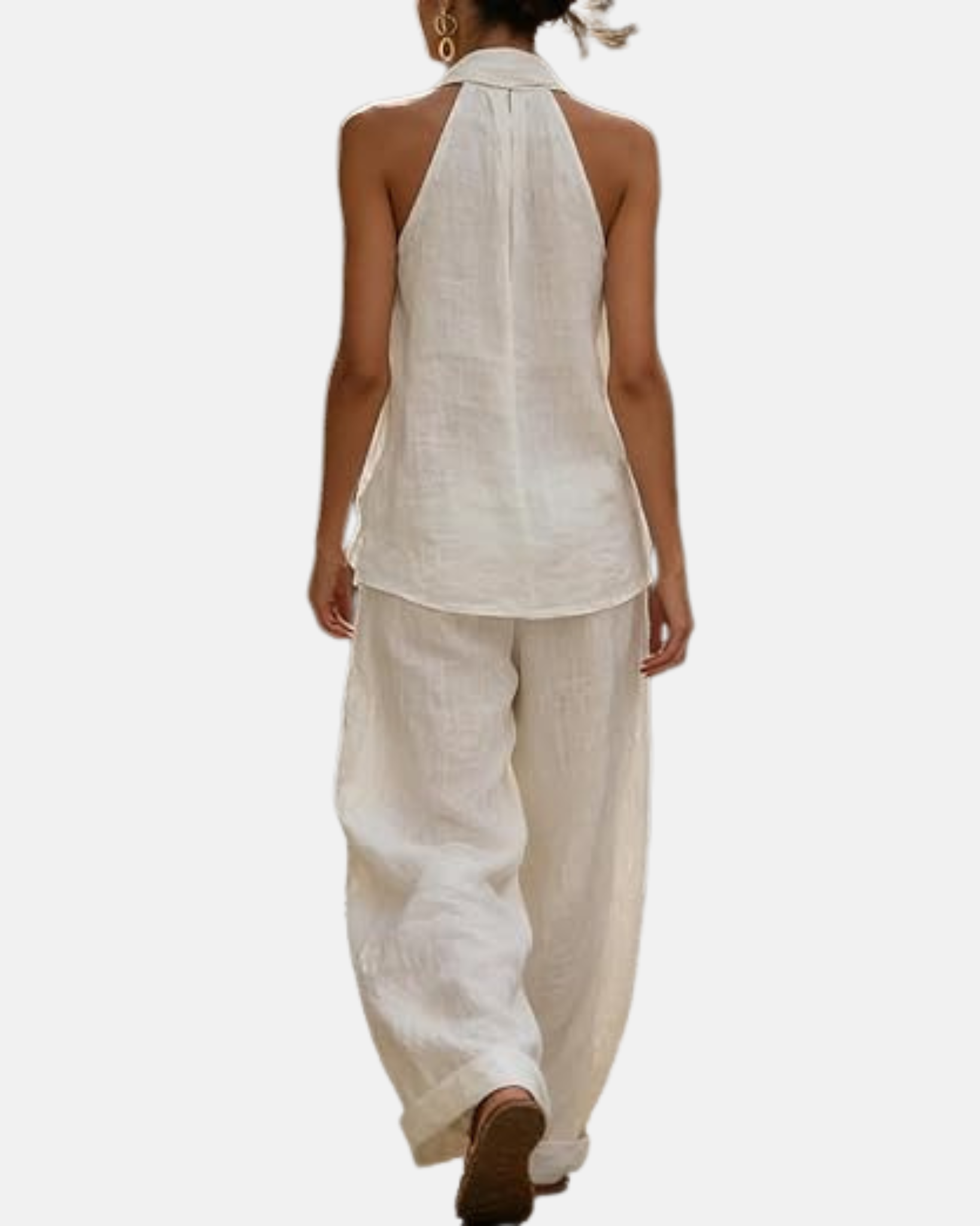 Ainhoa | Conjunto de dos piezas con textura de lino