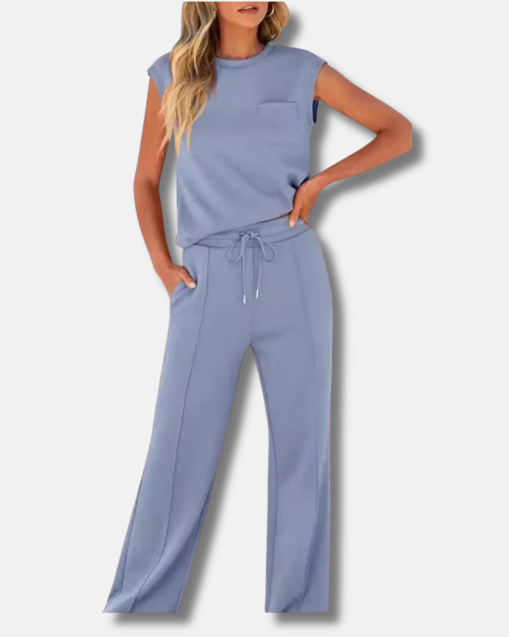 Kaiya | Conjunto casual de verano suave y lounge